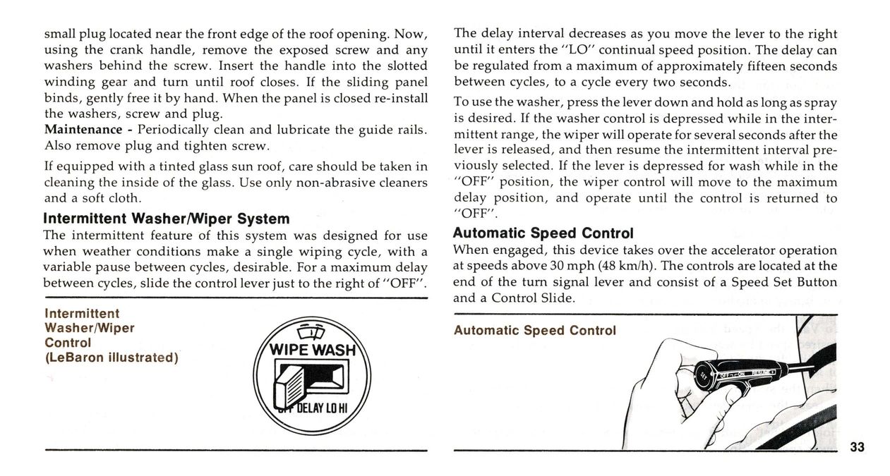 1978 Chrysler Owners Manual Page 60